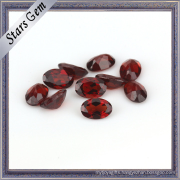 Luminous Deep Red Natural Semi Precious Garnet Stone